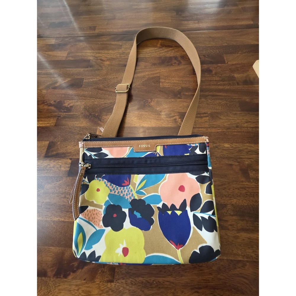 Fossil‎ Eliza Bright Crossbody~Bright Multi color purse handbag